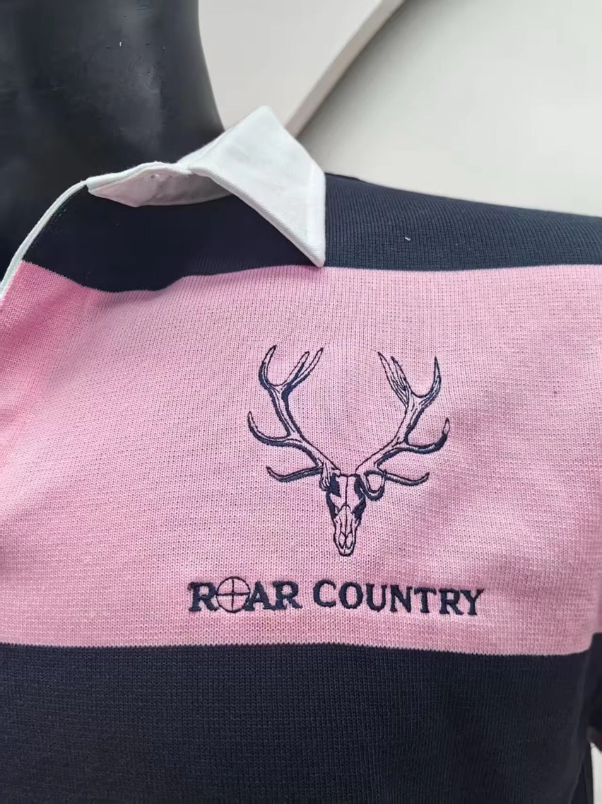Rugby Jumper- PINK & NAVY