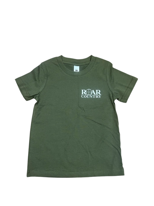 Kids Unisex T-Shirt- ARMY GREEN SCOPE