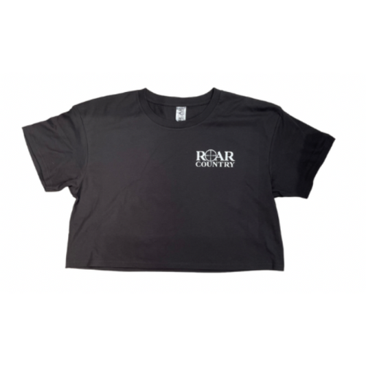 Girls Crop Top- CHARCOAL STAG