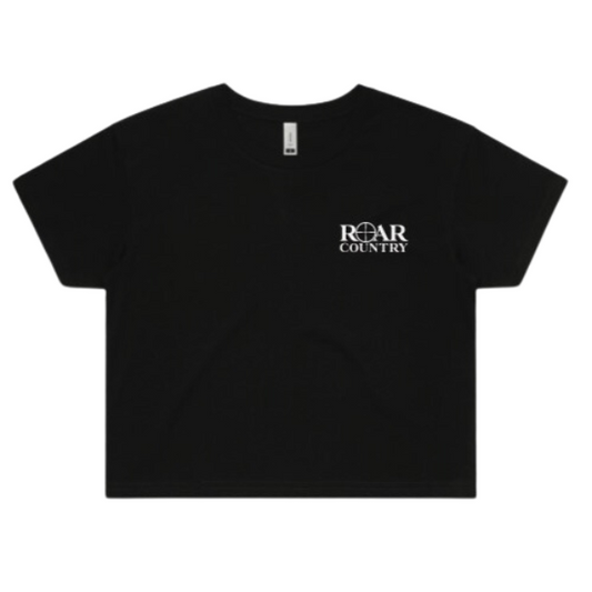 Girls Crop Top- BLACK LUGGED UP