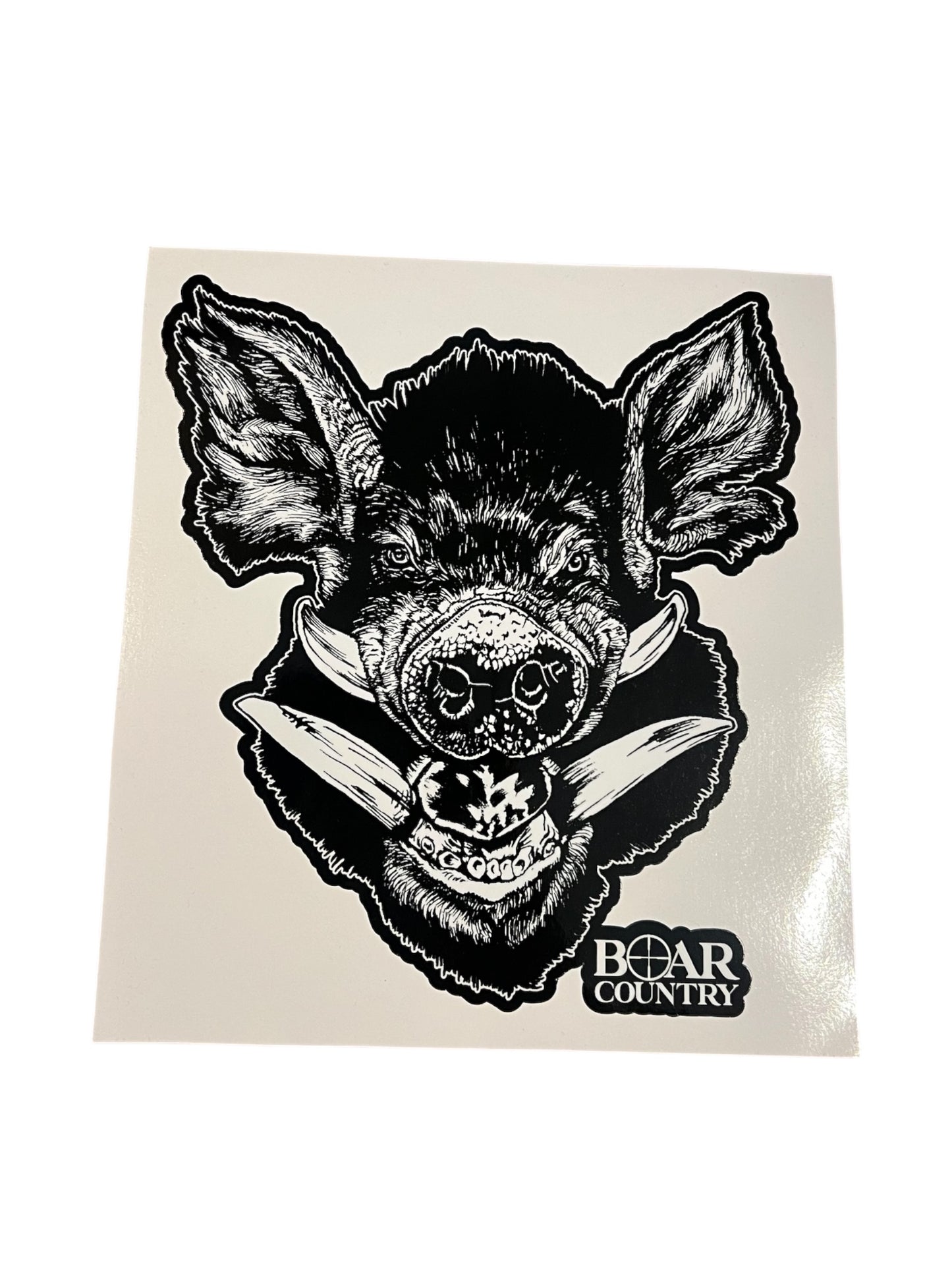 Large Sticker- BOAR COUNTRY PIG