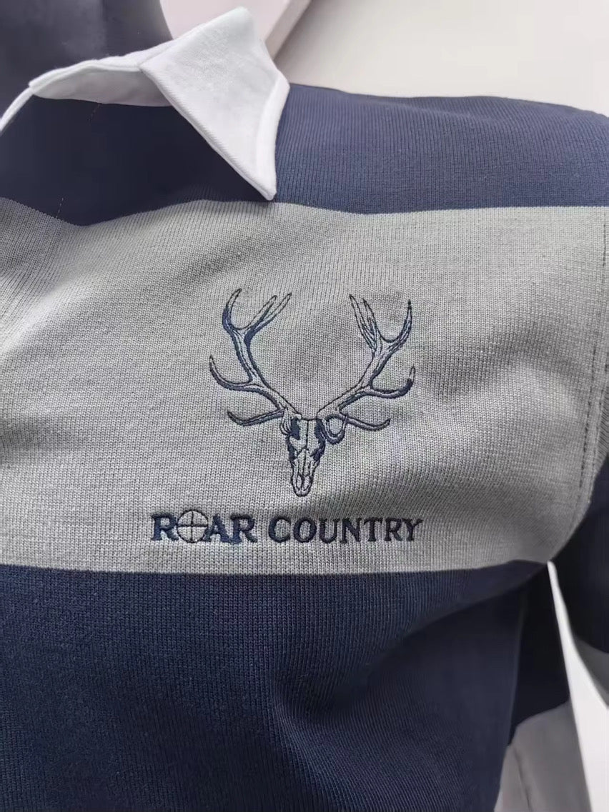 Rugby Jumper- DARK GREY & NAVY