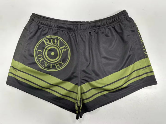 Footy Shorts-ARMY GREEN BULLET
