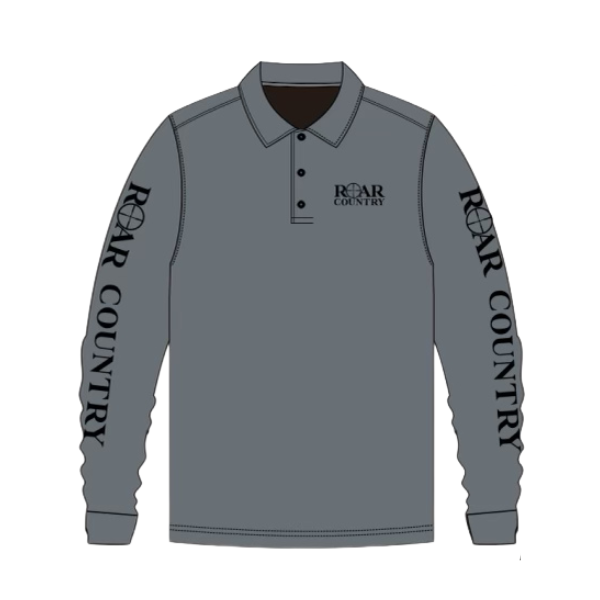 Unisex Fishing Shirt- GREY ROAR