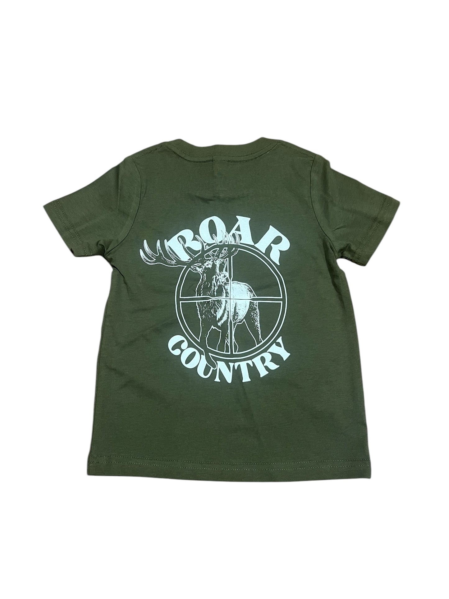 Kids Unisex T-Shirt- ARMY GREEN SCOPE