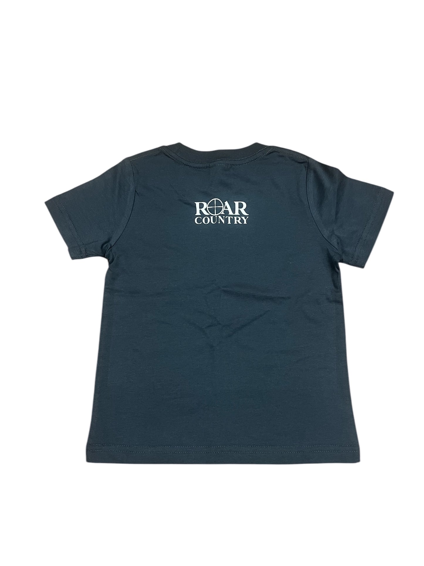 Kids Unisex T-Shirt- PETROL BLUE ROAR