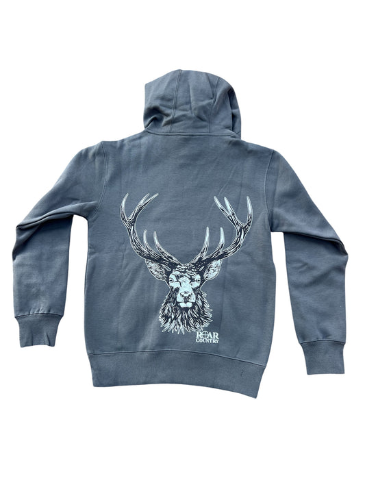 Grey Hoodie- STAG HEAD