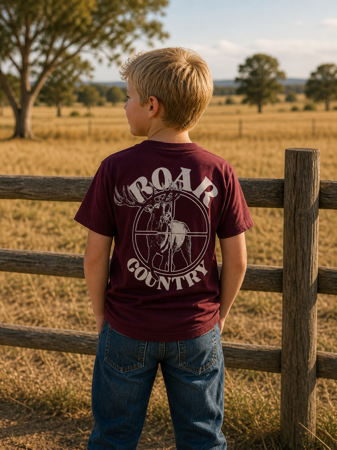 Kids Unisex T-Shirt- MAROON SCOPE