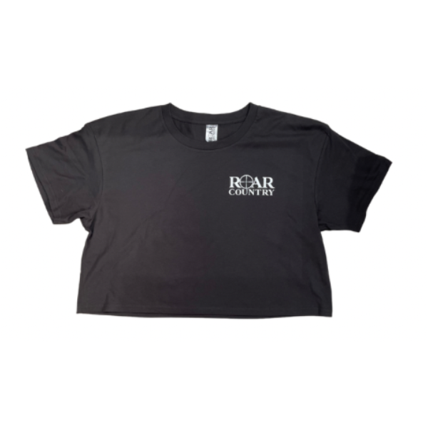 Girls Crop Top- CHARCOAL STAG