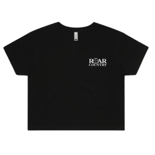 Girls Crop Top- BLACK LUGGED UP