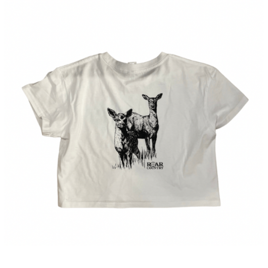 Girls Crop Top- WHITE DOE & FAWN