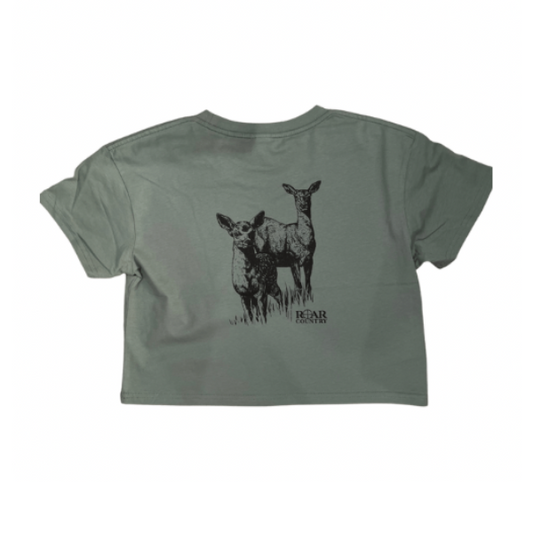 Girls Crop Top- SAGE DOE & FAWN