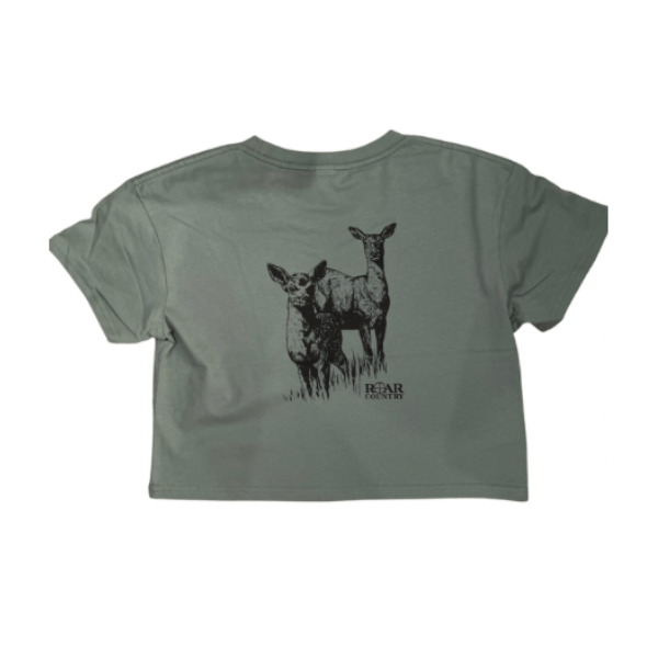 Girls Crop Top- SAGE DOE & FAWN