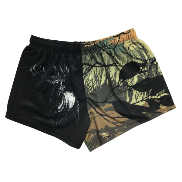Footy Shorts- GRASSY STAG