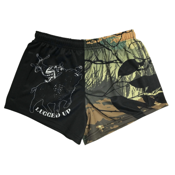 Footy Shorts- GRASSY LUGGED UP