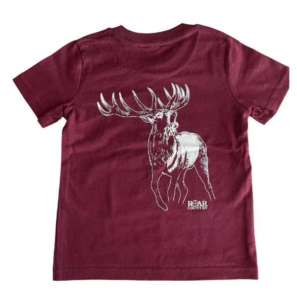 Unisex T-Shirt- MAROON STAG
