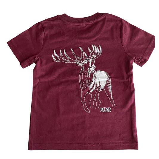 Unisex T-Shirt- MAROON STAG